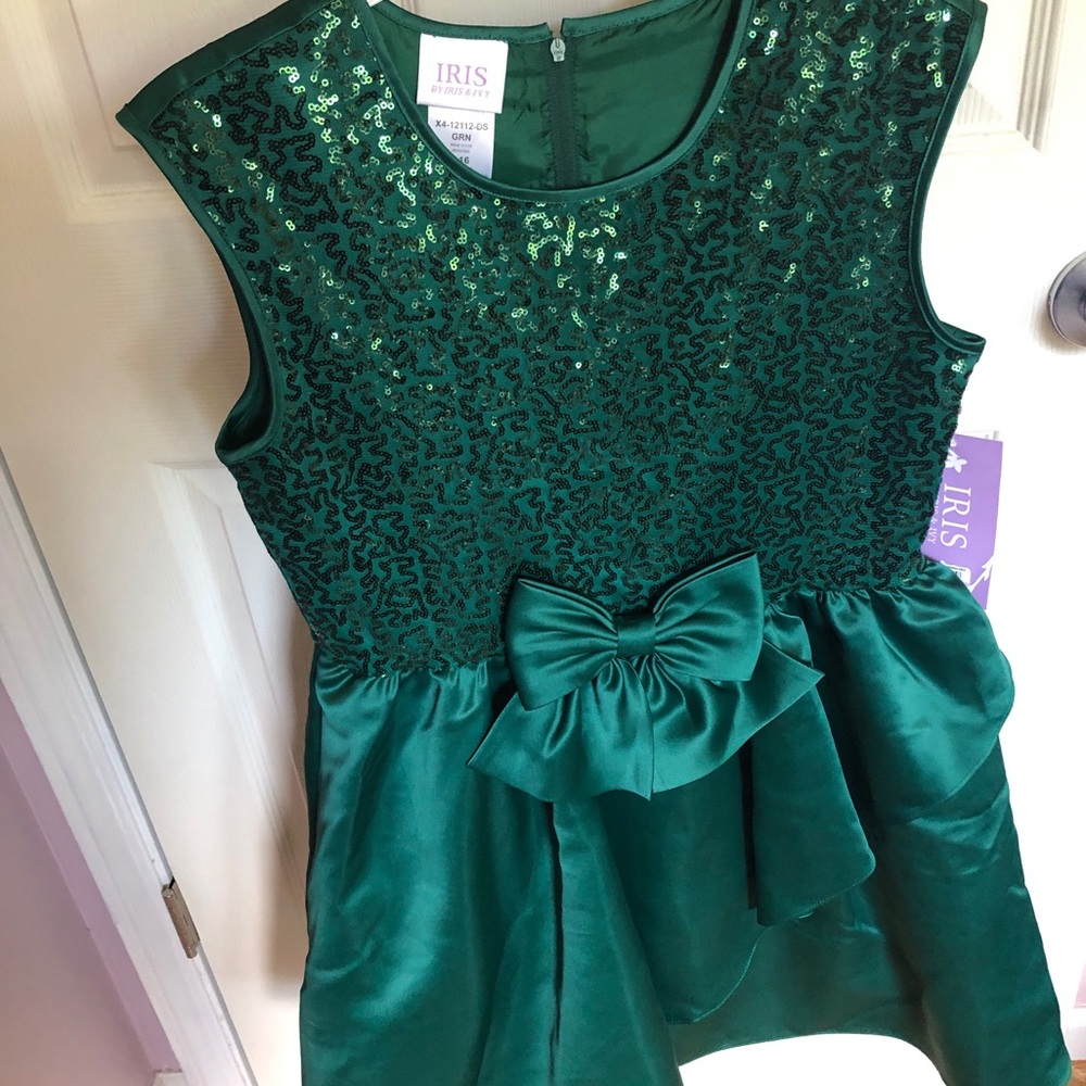Iris by Iris and Ivy green dress brand new with tags
